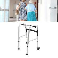Faltbarer Rollator 8-Gang, höhenverstellbar, Silber