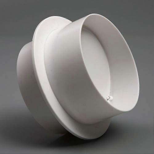 160 mm Ventilation Backdraft Damper for PVC Piping, Reliable Airflow Control and Backflow Protection 2