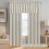 Ivory Curtains 2 Pack, 132.08 x 45.72 cm, for Small Windows, Kitchen and Bathroom, Light Filtering 3