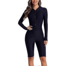(Navy 1516, XXL) Full Sleeve Athletic Swimsuit for Ladies - One Piece Wetsuit Swimwear