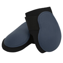 2 piezas de botas fetlock con carcasa de PU, azul marino, elásticas, talla L