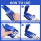Blue Manual Cigarette Roller, Three Barrel Tobacco Maker for Smooth Rolling, Compact Tool 2