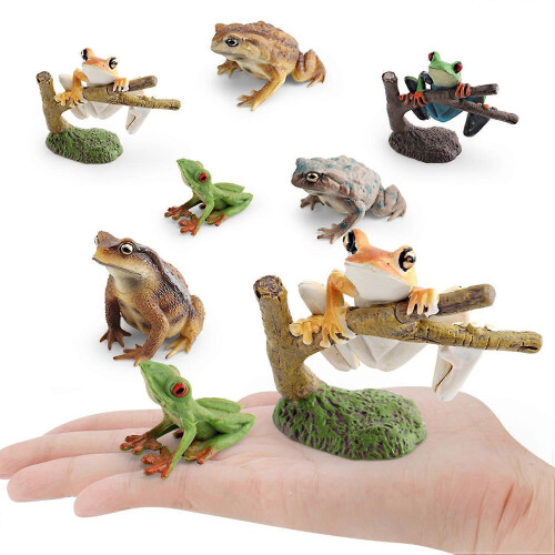Realistic Tree Frog Figurine Statue Ornament for Home Decor and Kids Educational Display 1