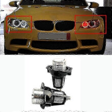 (6500K, 2PCS Blue) Replacement LED Lights for BMW 3 Series 320i 325i, Angel Eyes Marker Lights 10W