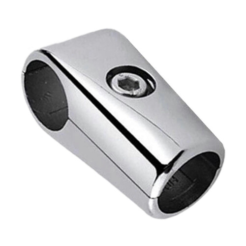 Aluminum Alloy Two-Way Pipe Connector for Drying Rack, Durable Fastening Joint, Silver Finish 2