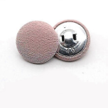 (pink, 25MM) 10Pcs Fabric Buttons for Sewing Round Dress Shirt Covered Decorative Metal