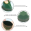 Foundation Brush, Iron Type Makeup Brush Compatible with Liquid, Powder and Blush, with Protective Case, Green 5