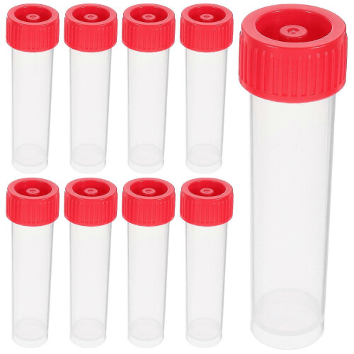 40 Transparent Sample Storage Tubes with Screw Caps for Lab Samples, Cosmetics and Essential Oils 2