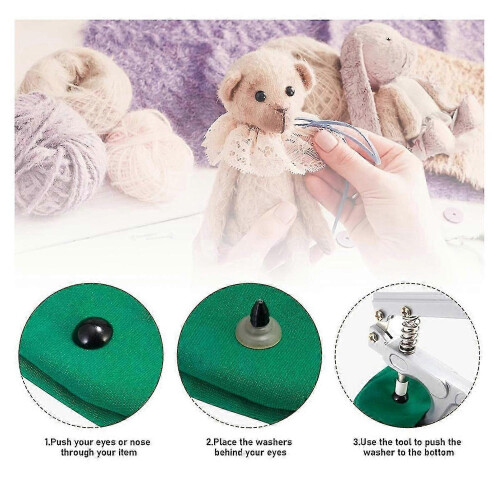Safety Eye Tool for Craft Projects, Eye Attachment Tool for Secure Doll Making and Toy Assembly 1