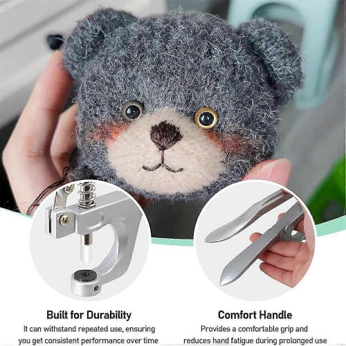 Safety Eye Tool for Craft Projects, Eye Attachment Tool for Secure Doll Making and Toy Assembly 2