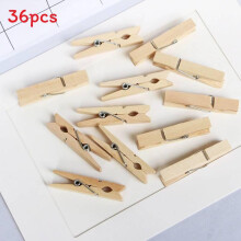 (6.0x0.9cm)36 pièces chevilles en bois avec tailles polyvalentes pour présentoir à linge outil durable