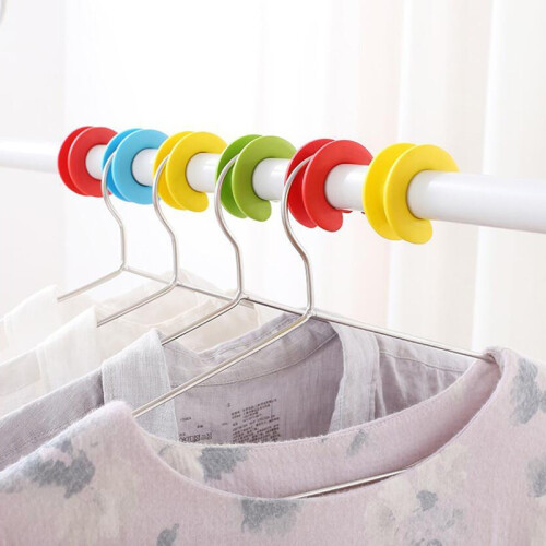 10 Pack Silicone Clothes Hanger Hook Spacers Windproof Anti Slip Accessories 2