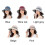 (Wine red) Women's Wide Brim Foldable Sun Hat for Anti-UV Protection 3