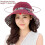 (Wine red) Women's Wide Brim Foldable Sun Hat for Anti-UV Protection 5