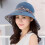 (Blue) Women's Wide Brim Foldable Sun Hat for Anti-UV Protection 4