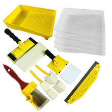 Paint Edger Tool Kit - 15 PCS with 360 Rotation Handle, Paint Tray, and Brush
