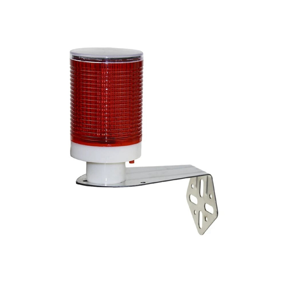 Solar Powered Night Road Construction Fence Lamp Led Warning Strobe Light Guard Box Flashing Marine Signal Light Red 4711148236133