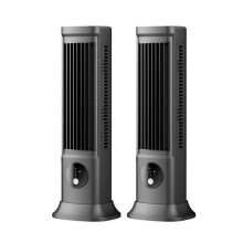 Portable Tower Fan Vertical Horizontal Cooling Desktop Tower Fan USB Rechargeable Electric Fan Air Conditioner for Home