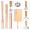 9 Pcs Pasta Making Tools Efficient Pasta Making Kit with Ravioli Stamp Cutters Rolling Pins Gnocchi Boards Dough Cutter 1
