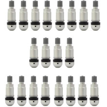 Kit de Réparation de 20 Valves TPMS en Aluminium pour Pneus Tubeless Universels (Capteur de Pression des Pneus) Compatibles pour et pour