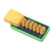 0-100V 50A XT90 Naar XT30 6-Poorts Stroomverdeelbord met Beschermkap/Montagegat voor Drone/RC-Boot (Zonder Gaten)