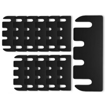12pcs Door Hinge Shims 4 Inch,Black Hinge Spacers, Adjustable Spacer for Doors, Adjusting the Spacing to Align