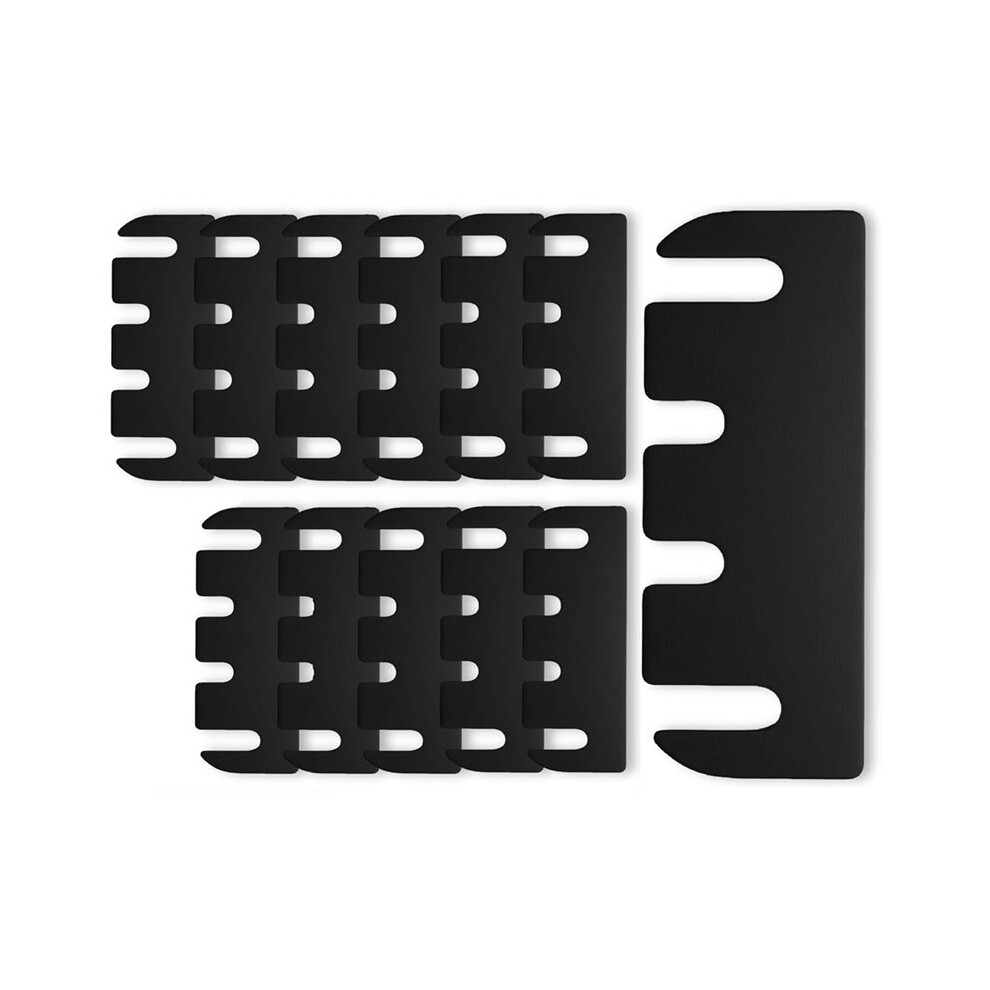 12Pcs Door Hinge Shims 4 Inch,Black Hinge Spacers, Adjustable Spacer For Doors, Adjusting The Spacing To Align 4712915945647