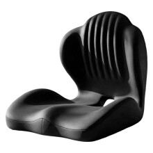 Memory Foam Lumbar Support Cushion - Ergonomic Back Pain Relief for Chair & Car , Long Sitting Comfort