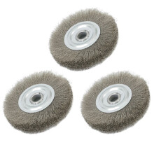 125mm Stainless Steel Wire Brush Metal Derust Crimped Wheel Drill Brush Rust Removal Polishing Brush Rust Removal Tool
