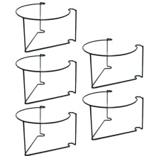 Wall Mounted Flower Shelf for Balcony Garden,Space Saving Metal Coating Plant Stand Rack,Flower Pot Holder Display 5pcs
