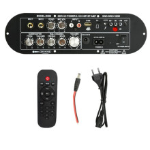 Placa Amplificadora Digital 5.0 D800 de 2.1 Canais, 50 W + 50 W + 100 W, para Subwoofer, para Sistemas de Som, com Plugue Europeu.