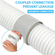 2 Pack Portable Air Conditioner Exhaust Hose Coupler, 5.9 Inch Diameter Connector for AC Vent Hose, Universal Adapter