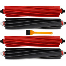4-Pack Main Brushes (2 Pairs) Compatible for  S8 MaxV Ultra, S8 Max Ultra Dual Rubber Roller Brush Accessories