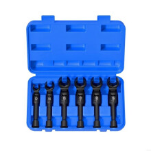 6Pcs Fuel Socket Wrench Set for Injectors Removal Flexible Stainless Steel
