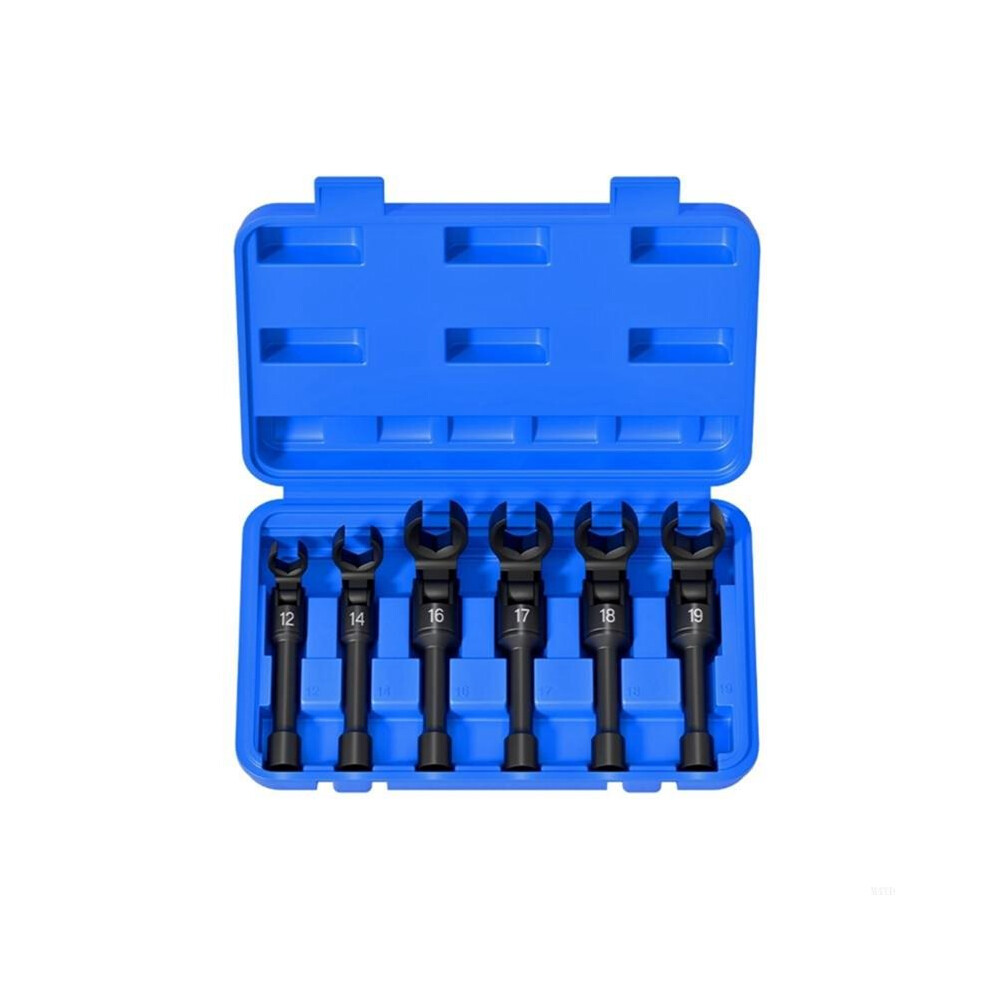 6Pcs Fuel Socket Wrench Set For Injectors Removal Flexible Stainless Steel 6034214802437