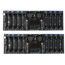 2 Stuks 8-Kanaals 18650 Batterijcapaciteits- en Weerstandstester 3,7V Lithiumbatterijcapaciteitstester Interne Weerstandstester