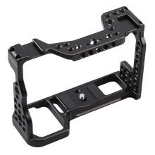 Kamerabur för A7III A7M3 A7RIII A9 Kaninbur i Aluminiumlegering med Kallskofäste för LED-Ljuskameradelar.