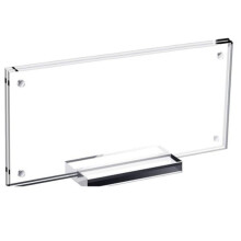 Transparent Acrylic Dollar Bill Display Frame with Base,Banknote Holder Stand,for Currency Collection,Home Desktop Decor