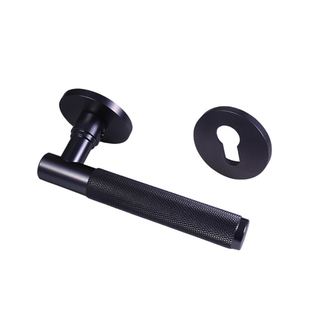 Aluminium Alloy Bathroom Door Handle Lock - Keyless Entry For Wooden Doors 6034104219239