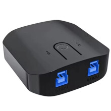 2x1 KVM-Switchbox-für Wahlschalter mit Zwei USB-Anschlüssen (USB 3.0) für Monitor, Maus und Tastatur An Zwei Computern (Laptops und PCs).