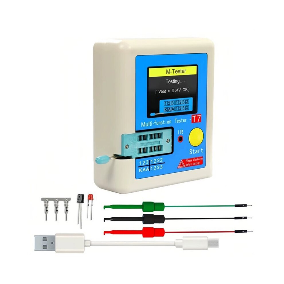 Tc1 Tft Lcd Display Multi-Meter Transistor Tester Diode Triode Capacitor Resistor Test Meter Mosfet Npn Pnp Triac 6032199736457