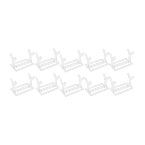 10 Stück Transparente Angelköder-Präsentationsständer, Acryl-Angelköder-Präsentationsständer, Angelrollen-Angelköder-Präsentationsständer