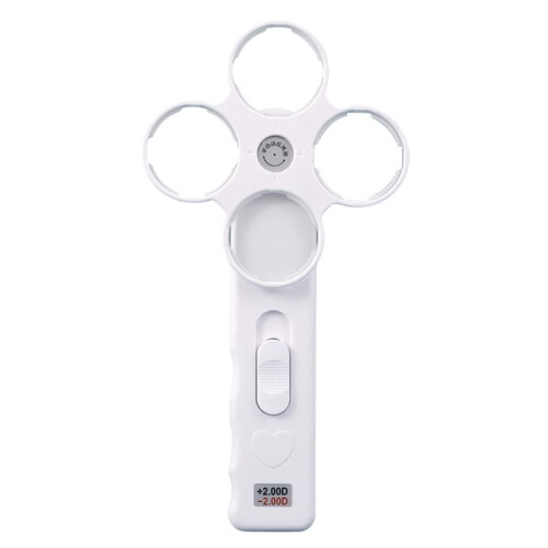 Semi-Automatic 4 Lens Plastic Optical Flippers Ophthalmic Holder Eye Trainer Occluder for Vision Training