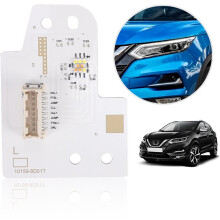 Daytime Running Lights White Angel Eye DRL Boards for Qashqai J11 2017 - 2021 Headlight DRL Boards Module