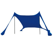 Strandtent/Zonnescherm 79x83x59FT met 4 Zandzakken, UPF 50+ Draagbaar Strandschaduwdoek voor Kamperen, Vissen en in de Achtertuin