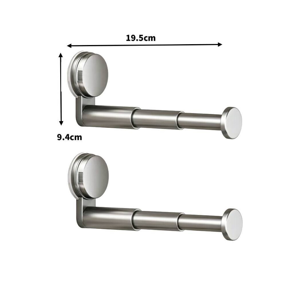 (Gray 2Pcs) Mount Wall Abs Multifunction Hanging Hook With Suction Cup Living Storage For 697662241454