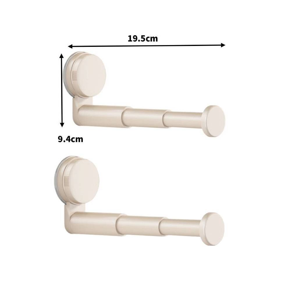 (White 2Pcs) Mount Wall Abs Multifunction Hanging Hook With Suction Cup Living Storage For 696932150793
