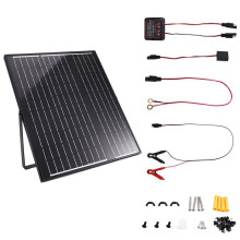 Controlador de Painel Solar Portátil Inteligente 25W12V para Bateria de Gel AGM de Lítio Suporte para Sistema Off-Grid de RV e