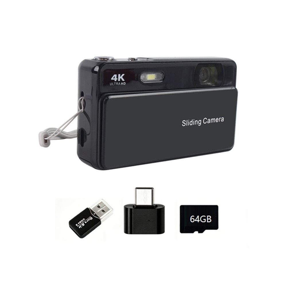M15 4K Slide Digital Camera 2.8Inch Ips Screen Autofocus Vlogging Camera 16X Zoom Video Photography Camera 64Gb 4713534870044