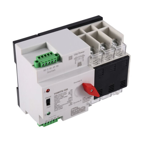 Dual Power Automatic Transfer  3P 100A Household Power Transfer  Manual/Automatic